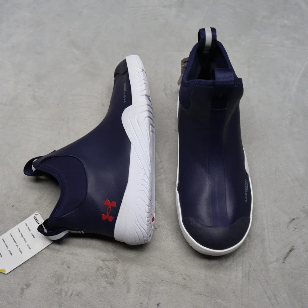 Under Armour Mens 9D Deck Boots Blue Charged Shoreman Waterproof Fishing NEW